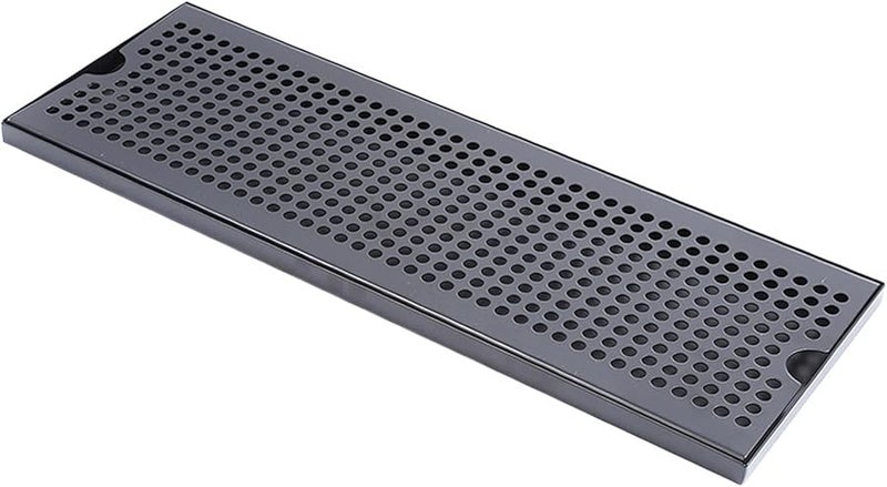 Stainless Steel Drip Tray with Removable Drain Plate 50x17 5x1 5cm for Kegerator Bar Espresso - Image 1